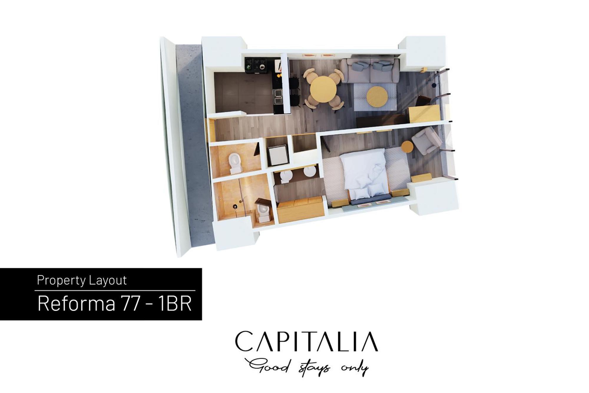 Capitalia - Apartments - Reforma Centro 墨西哥城 客房 照片