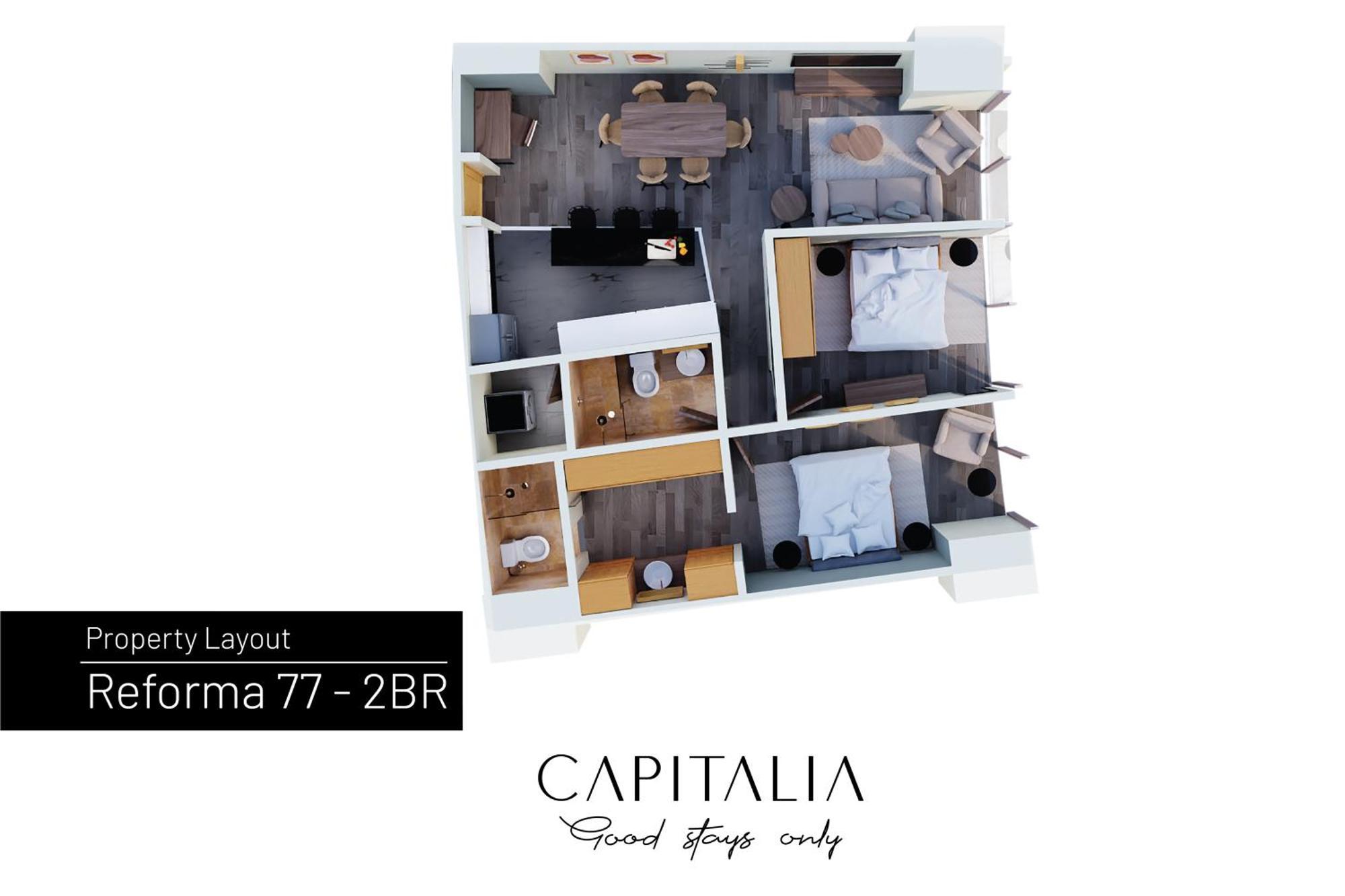 Capitalia - Apartments - Reforma Centro 墨西哥城 客房 照片